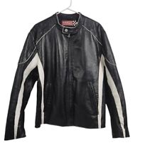 Wilson vintage 90s leather zip up racing jacket motorcycle motocross men LG for sale  Shipping to South Africa