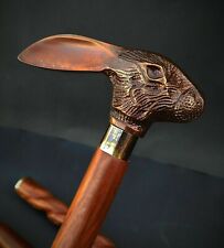 Usado, Bastões de bengala antigos vitorianos de madeira cabo de cabeça de coelho designer vintage comprar usado  Enviando para Brazil