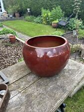 Brown ceramic outdoor for sale  WALSALL