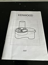 Instrutions kenwood chef for sale  CHATTERIS