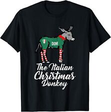 NUEVA LIMITADA Italiana Navidad Burro Camiseta Americana Italiana Navidad Regalo Camisa S-3XL segunda mano  Embacar hacia Argentina