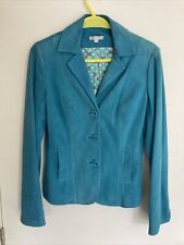 Turquoise blue suede for sale  SALISBURY