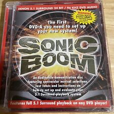 Sistema Denon Sonic Boom DVD-Audio Surround 24 bits 96 kHz verificação de áudio estado quase perfeito comprar usado  Enviando para Brazil