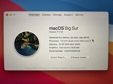 Apple MacBook Pro 15” final de 2013 2.6GHz Intel Core i7 16 GB de RAM 1TB SSD *LEIA* comprar usado  Enviando para Brazil
