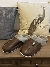 Mens leather slippers for sale  LEICESTER