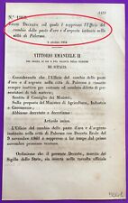Palermo regio decreto usato  Italia