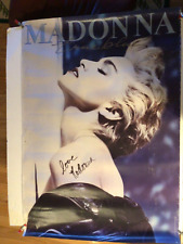 MADONNA ..Pôster promocional original autografado VERDADEIRO AZUL 1986 26 1/2” x 38”, usado comprar usado  Enviando para Brazil