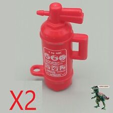 X2 Playmobil extintor de mano-bomberos-gasolinera-helicoptero-barco-emergencias comprar usado  Enviando para Brazil