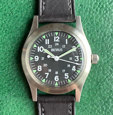 Relógio de pulso Benrus MIL-W-46374 uso geral militar reedição aço inoxidável comprar usado  Enviando para Brazil