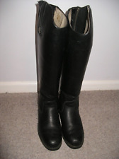 MOUNTAIN HORSE SPORTIVE HIGH RIDER RIDING BOOTS BLACK LEATHER UK 4 LOVELY USED, used for sale  Shipping to South Africa