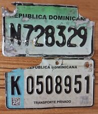 Usado, Placa de licença República Dominicana AMÉRICA CENTRAL da Costa RICA M/C par comprar usado  Enviando para Brazil
