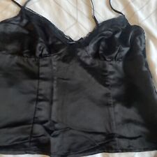 Black silky camisole for sale  EVESHAM