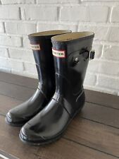 Hunter Original Classic Short Rain Women Rubber Boots Sz 7 for sale  Shipping to South Africa