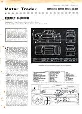 Renault gordini 1965 for sale  WARRINGTON