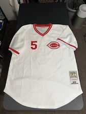 Mitchell & Ness 1975 Johnny Bench Cincinnati Reds Cooperstown Coll Jersey 56 for sale  Shipping to South Africa