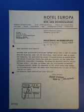Anschreiben hotel europa gebraucht kaufen  Sandersdorf