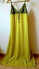 Vestido Boho Hippy Chic Tamanho L listrado amarelo verde algodão HELMI Design Festival comprar usado  Enviando para Brazil