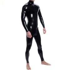 Sports 100% Latex Rubber Pure Sport Black Handsome Overall Tight Catsuit S-XXL for sale  Shipping to Ireland