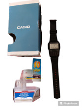 Calculadora de banco de dados CASIO pulseira de relógio unissex multilíngue substituída comprar usado  Enviando para Brazil