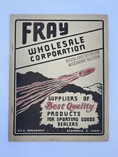 Fray Wholesale Co. Catálogo de armas y accesorios Glendale CA 1930 de colección RARO segunda mano  Embacar hacia Argentina