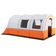 Outsunny Camping Tent, 3000mm Waterproof Family Tent for 5-6 Man, Cream/Orange for sale  Shipping to South Africa