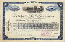 The Baltimore and Ohio Railroad Co. 1 de agosto de 1922, 10 acciones esto se cancela segunda mano  Embacar hacia Mexico