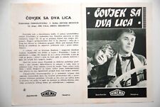 SMYK CZECH JIRI VALA JIRINA JIRASKOVA 1961 BRYNYCH RZADKI PROGRAM FILMOWY EXYUGO, używany na sprzedaż  Wysyłka do Poland