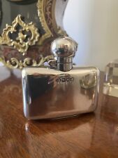 Silver hip flask for sale  VERWOOD