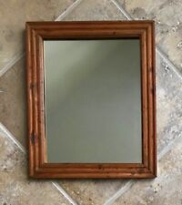 Beautiful Vintage Solid Wood, Carved Frame Wall Mirror 9.825” X  11.825” x .75", used for sale  Shipping to South Africa