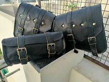 Genuine leather black for sale  Hazleton