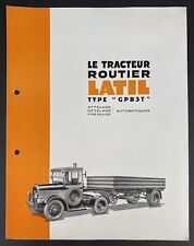 Brochure tracteur routier d'occasion  Bouguenais