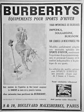 Publicité 1920 burberrys d'occasion  Compiègne
