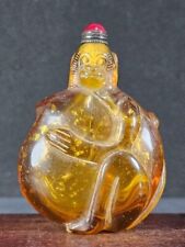 Usado, Garrafa de rapé de vidro esculpida em forma de macaco chinês Pequim comprar usado  Enviando para Brazil