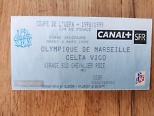 Ticket billet football collection Marseille/Celta Vigo 02/03/1999 rare comprar usado  Enviando para Brazil