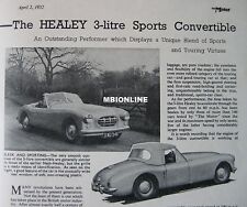 1952 healey litre for sale  DARWEN