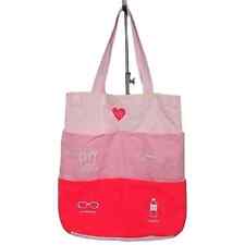 Bolsa tote Victoria's Secret rosa color block lona praia piscina bolsos rotulados comprar usado  Enviando para Brazil