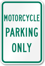 Motorcycle parking sign for sale  USA