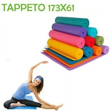 Tappetino yoga tappeto palestra fitness aerobica pilates ginnastica materassino usato  Napoli