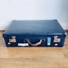 Maleta vintage década de 1960 azul trotamundos 71x43x21 cm caja maletero estuche equipaje accesorio segunda mano  Embacar hacia Mexico