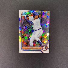 2022 Bowman Roberto Campos 1º refrator atômico cromado BCP-14 Detroit Tigers comprar usado  Enviando para Brazil