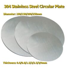 1 peça placa circular de aço inoxidável 304 disco de metal placa plana folha de disco redonda comprar usado  Enviando para Brazil