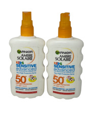 Garnier Ambre Solaire Kids Sensitive Advanced FPS50+ spray solar 200ml x 2  comprar usado  Enviando para Brazil
