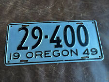 plate oregon 1949 license for sale  New York