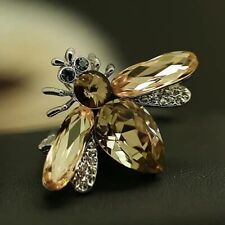Usado, Broche de abelha fofo moda cristal inseto corpete feminino broche esmalte vintage comprar usado  Enviando para Brazil