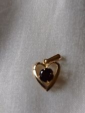 9ct garnet heart for sale  BRANDON