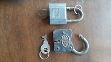 Two vintage padlocks for sale  Litchfield