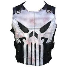 Para Hombre John Bernthal Nuevo Punisher Temporada 2 Negro Cuero Real Chaqueta Chaleco segunda mano  Embacar hacia Mexico