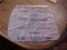Vintage Chief Industrial Laundry Company Oshkosh Wis Wi Rag SEE Pic's, used for sale  Shipping to South Africa