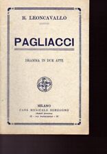 Libretto opera leoncavallo usato  Italia