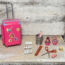 Material escolar Barbie Mattel: mala, lápis, régua, tesoura, cachorro, adesivos comprar usado  Enviando para Brazil